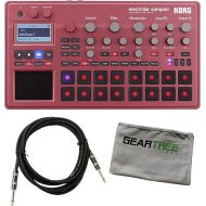 Korg ELECTRIBE2SRD Electribe Sampler in ESX Red with V2.0 Software w/ Geartree Cloth and Cable