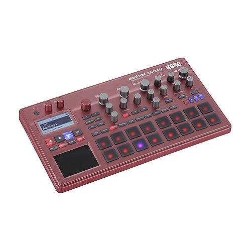  Korg ELECTRIBE2SRD Electribe Sampler in ESX Red with V2.0 Software w/ Geartree Cloth and Cable