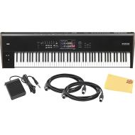 Korg Nautilus 88-Key Performance Synth Workstation Bundle with Sustain Pedal, MIDI Cables, and Austin Bazaar Polishing Cloth