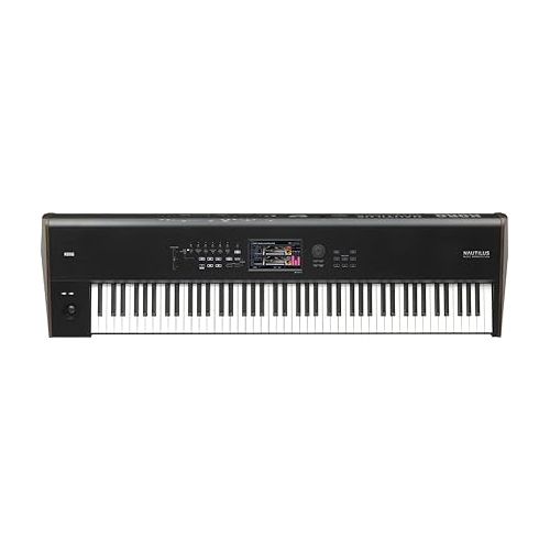  Korg Nautilus 88-Key Performance Synth Workstation Bundle with Sustain Pedal, MIDI Cables, and Austin Bazaar Polishing Cloth