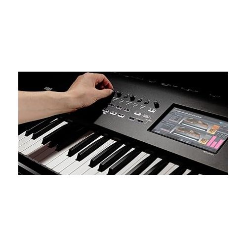  Korg Nautilus 88-Key Performance Synth Workstation Bundle with Sustain Pedal, MIDI Cables, and Austin Bazaar Polishing Cloth