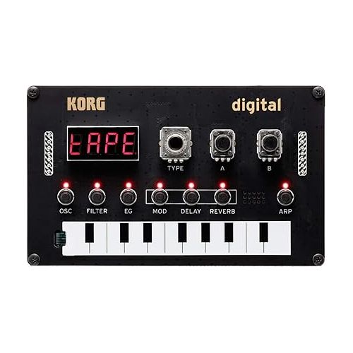  Korg Nu:tekt NTS-1 Programmable Synthesizer Kit Bundle with MIDI Cable and Austin Bazaar Polishing Cloth