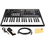 Korg Wavestate MK II Wave sequencing Digitial Synthesizer Bundle with Midi Cable, Sustain Pedal, and Austin Bazaar Polishing Cloth