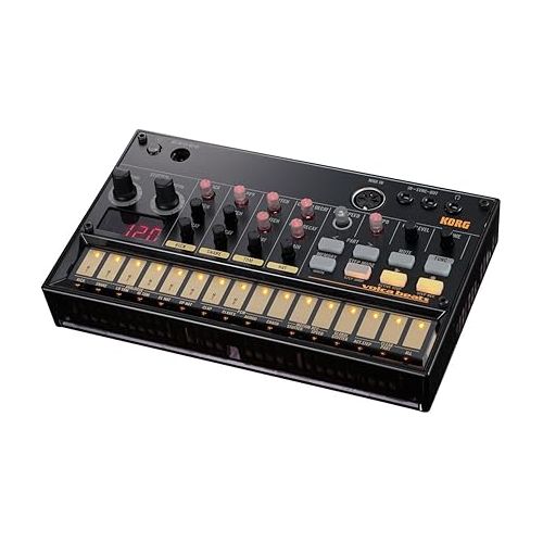  Korg Volca Beats Analogue Drum Machine Bundle with Power Supply and Austin Bazaar Polishing Cloth