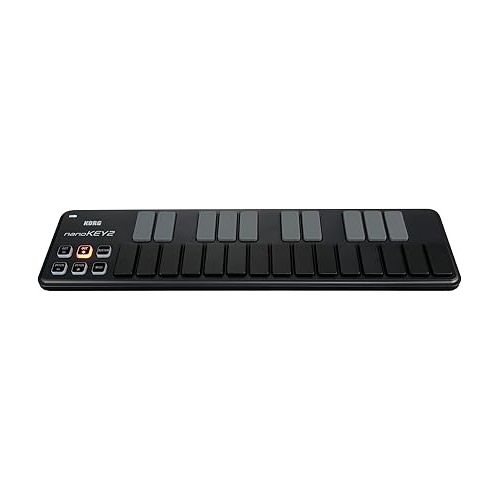  Korg, 25-Key Midi Controller (NANOKEY2BK),Black