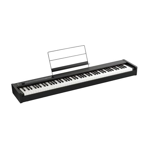  Korg D1 88-Key Digital Piano Bundle with Keyboard Bench, X Keyboard Stand, and Cables (2-Pack) (5 Items)