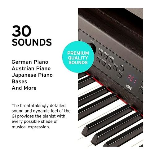  Korg, 88-Key Digital Pianos-Home (GB1AIRBR)