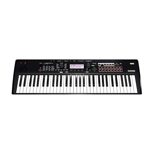  Korg Kross 2 61-Key Performance Synthesizer Workstation with Increased Sounds, Sampling and Trigger Pads
