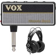 Vox AP2CR 2 amPlug Headphone Guitar Amplifier (Classic Rock) Bundle with Over-Ear Headphones (2 Items)