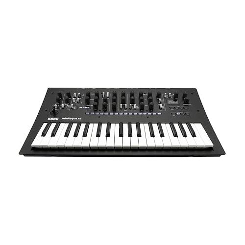  Korg Minilogue XD Polyphonic Analog Synthesizer Bundle with MIDI Cable, Aux Cable, and Austin Bazaar Polishing Cloth