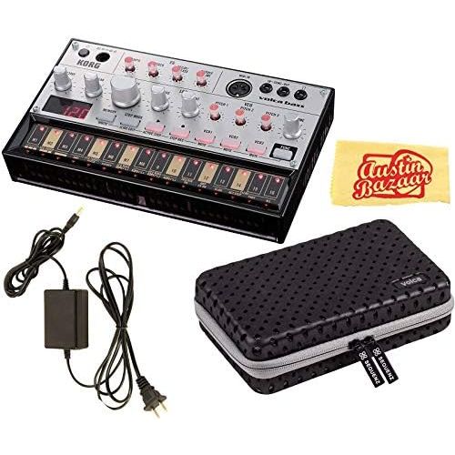  Korg Volca Bass Analogue Bass Machine Bundle with Case, Power Supply, and Austin Bazaar Polishing Cloth