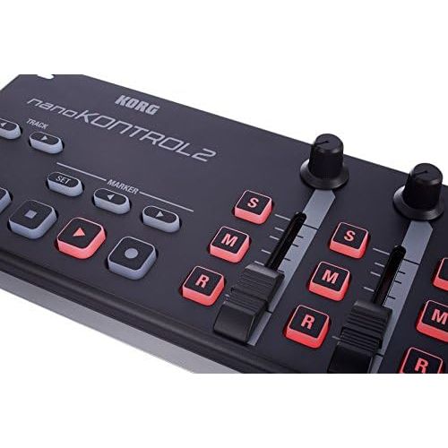  Korg nanoKONTROL2 Slim-Line USB Control Surface, Black