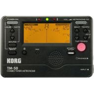 Korg TM50BK Instrument Tuner and Metronome, Black