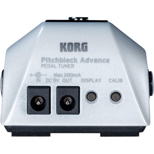  Korg Pitchblack Advance Pedal Tuner - Metallic White (an Austin Bazaar Exclusive)