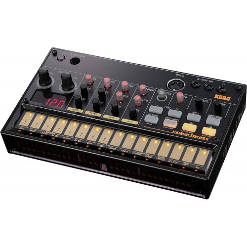  Korg, 16-Key Synthesizer (VOLCABEATS),Black