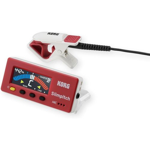  Korg SLM1CMRW Slimpitch Tuner Red White - New