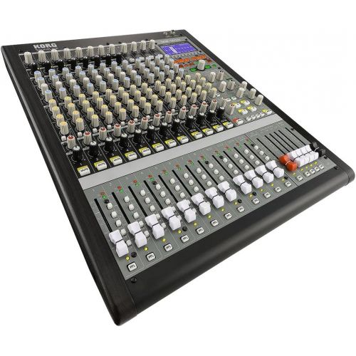  Korg SoundLink MW1608 16-Channel 8-Bus Hybrid Analog/Digital Mixer (Black)