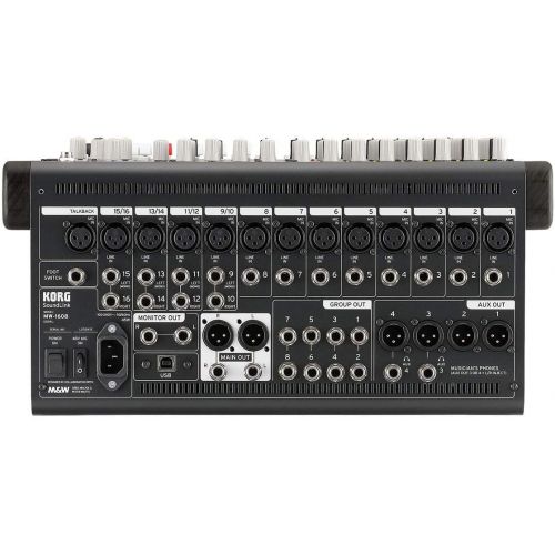  Korg SoundLink MW1608 16-Channel 8-Bus Hybrid Analog/Digital Mixer (Black)