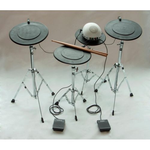  Korg CLIPHIT 1-Piece Drum Set in White