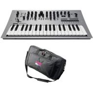 Korg Minilogue 4 Voice Polyphonic Analog Synthesizer with 200 Presets - Bundle With Gator Cases GK-2110 Micro Keyboard Bag