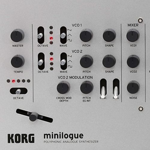  Korg Minilogue 4-Voice Polyphonic Analog Synth with Presets