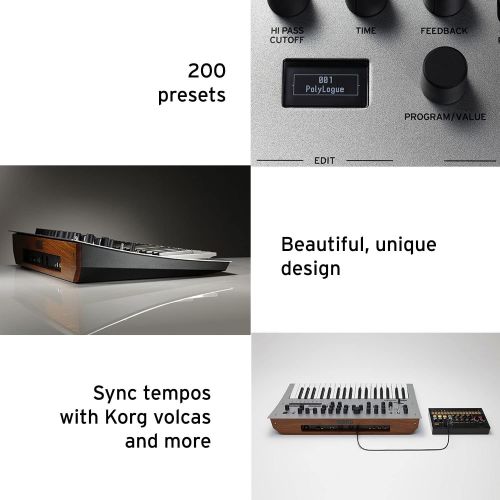  Korg Minilogue 4-Voice Polyphonic Analog Synth with Presets
