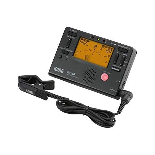  [아마존베스트]Korg TM60BK Tuner and Metronome Combo with Clip on Microphone (Black)