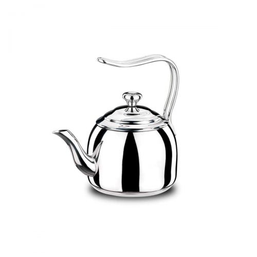  Korkmaz Droppa High-End Stainless Steel Induction-Ready Teapot with Tri-Ply Encapsulated Base (2 Quart)