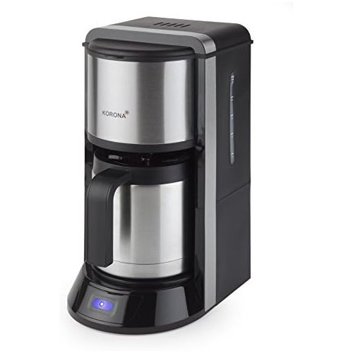  Korona 10291 Kaffeeautomat Thermo schwarz Edelstahl, 1000 Watt, hochwertig in Form und Verarbeitung
