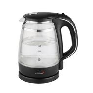 Korona 20610 Wasserkocher, Glas doppelwandig, schwarz, 1 Liter Wasserkocher aus Glas, mit LED-Beleuchtung - Ideal zur Zubereitung Ihrer Tasse Tee