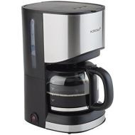 Korona 10252 Kaffeemaschine schwarz-Edelstahl  Filter-Maschine, mit Glaskanne, 10 Tassen, 900 Watt