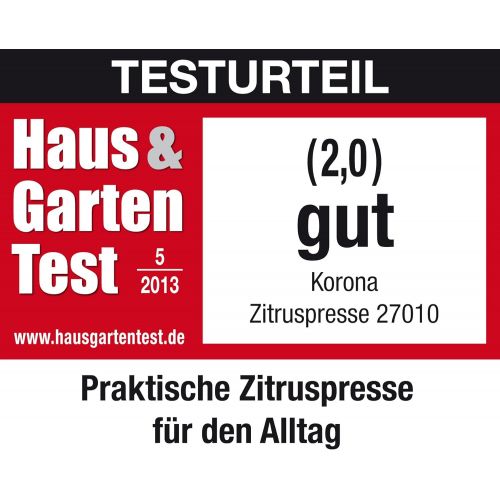  Korona 27010 Zitruspresse - Elektrische Saftpresse zur Entsaftung von Zitrusfruechten