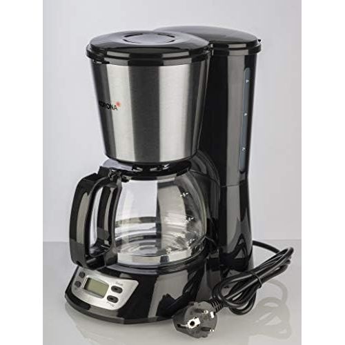  [아마존베스트]Korona 12113 Stainless Steel Coffee Machine with Timer Function - Filter Coffee Machine for 6 Cups with Glass Jug