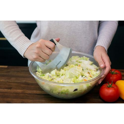  Koseena KOSEENA-Salad Chopper and Bowl-Durable and Long Lasting-Salad Cutter-Chopped Salad Bowl and Chopper-Lettuce Chopper