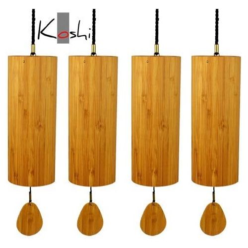  [아마존베스트]Koshi Set of 4 Koshi Wind Chimes - Aria, Aqua, Ignis & Terra