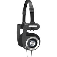Koss Porta Pro Black On-Ear Headphones, Retro Style, Collapsible Design, Case Included, Black