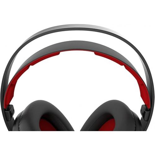  Koss GMR540-A-ISO Over-Ear Closed-Back Gaming Headphones, Volume Control + Mute Switch, Detachable Boom Microphone, Ultra Lightweight and Durable Design, Black and Red