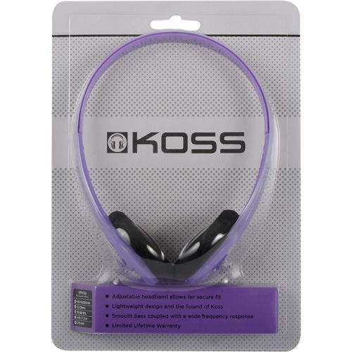  [아마존베스트]Koss KPH7V Portable On-Ear Headphone with Adjustable Headband - Violet