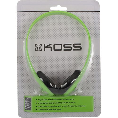  [아마존베스트]Koss KPH7G Portable On-Ear Headphone with Adjustable Headband - Green