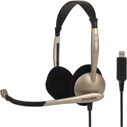  [아마존베스트]Koss Communications USB Headset with Microphone (CS100-USB),White