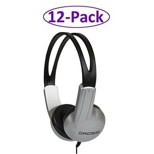  Koss 12-Pack ED1TC Insitutional Headphones for Schools, Libraries and Training Departments