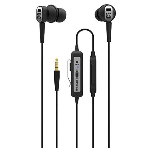  Koss QZ Buds | in-Ear Active Noise Cancelling Earbuds | in-Line Microphone and Remote | Monitor Mode | Carrying Case