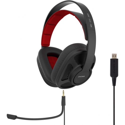  Koss GMR-540-ISO Closed-Back Gaming Headphones | Detachable Cord Design | Two Cords with Microphones Included | Light Weight