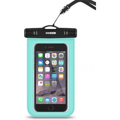  [아마존베스트]Kosse Universal Waterproof Case Cellphone Dry Bag for iPhone 12 Pro 12 Mini 11 Pro SE 2020 Xs Max XR XS X 8 7S Plus, Galaxy S10/S10+/S10e/S9/S9+/S8/Note 9 8, Pixel 4 XL up to 6.5 -