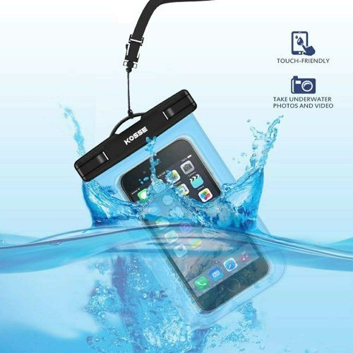  [아마존베스트]Kosse Universal Waterproof Case Cellphone Dry Bag for iPhone 12 Pro 12 Mini 11 Pro SE 2020 Xs Max XR XS X 8 7S Plus, Galaxy S10/S10+/S10e/S9/S9+/S8/Note 9 8, Pixel 4 XL up to 6.5 