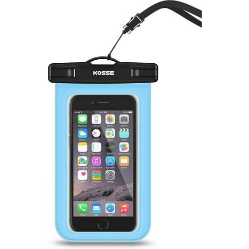  [아마존베스트]Kosse Universal Waterproof Case Cellphone Dry Bag for iPhone 12 Pro 12 Mini 11 Pro SE 2020 Xs Max XR XS X 8 7S Plus, Galaxy S10/S10+/S10e/S9/S9+/S8/Note 9 8, Pixel 4 XL up to 6.5 