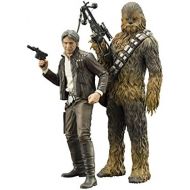 Kotobukiya Star Wars: The Force Awakens: Han Solo & Chewbacca ArtFX+ Statue (2 Pack)