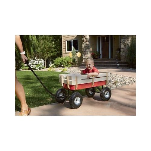  Kotulas All-Terrain Red Wagon, 220-Lb. Capacity