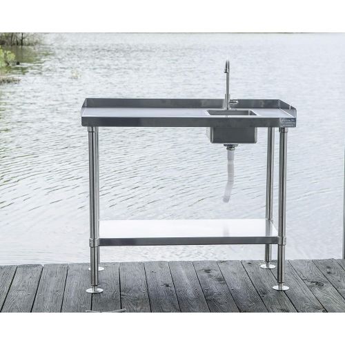  Kotulas RITE-HITE Stainless-Steel Fillet Cleaning Table - Made in The USA, Heavy Duty Fillet Table to Handle All Your Cleaning Needs