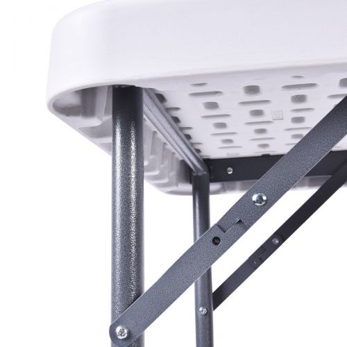  Kotulas GYMAX Fish Table, Portable Folding Fish Table Fish Fillet Cleaning Cutting Table with Sink Faucet, for Outdoor Camping Picnic Party